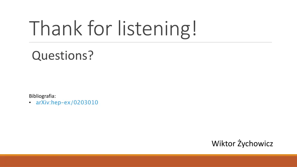 thank for listening