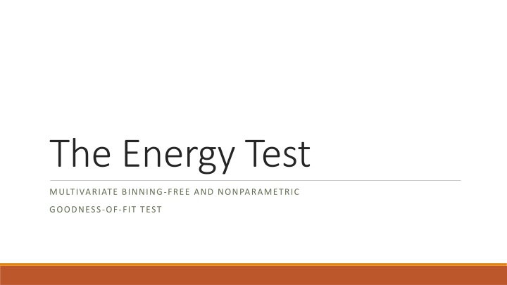 the energy test