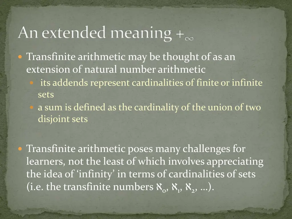 an extended meaning