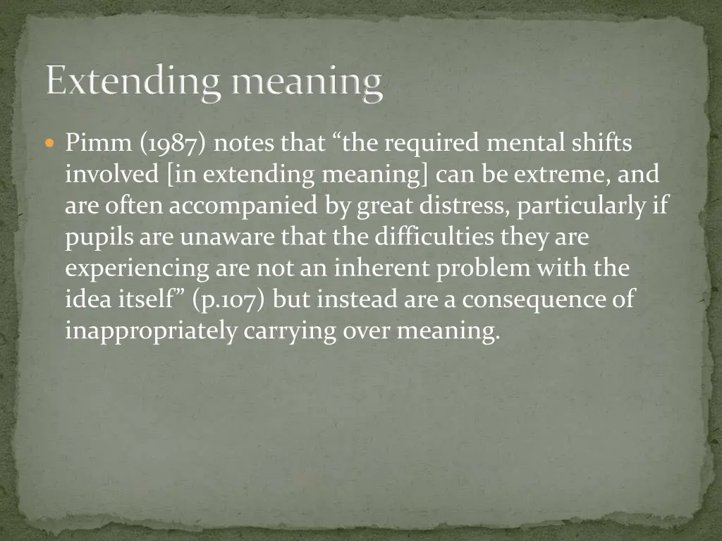 extending meaning 1