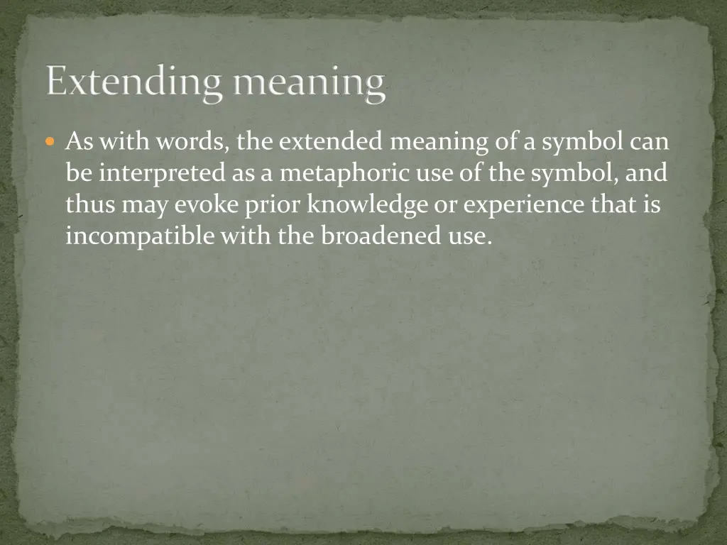 extending meaning