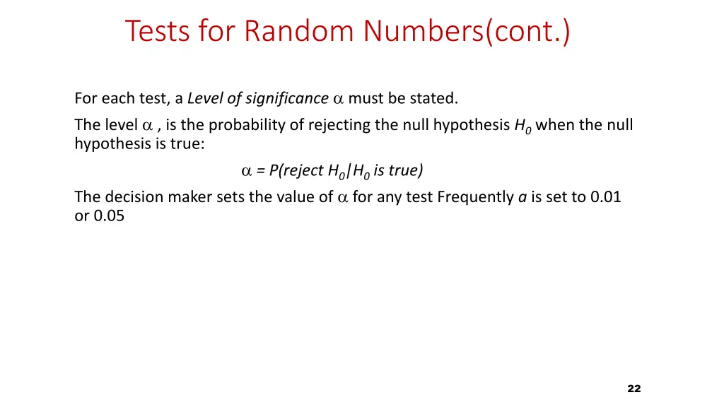 tests for random numbers cont 1