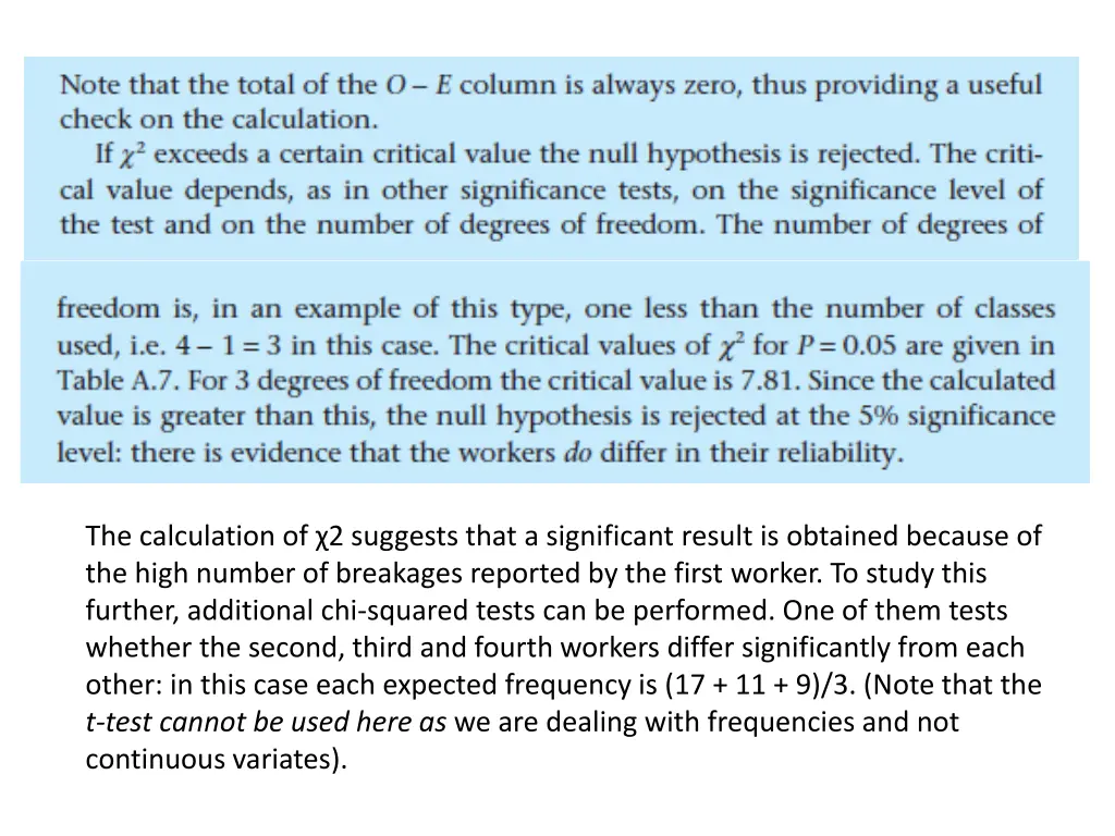 the calculation of 2 suggests that a significant