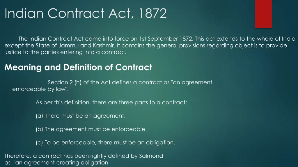 indian contract act 1872