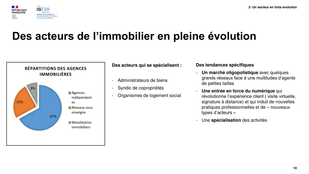 2 un secteur en forte volution