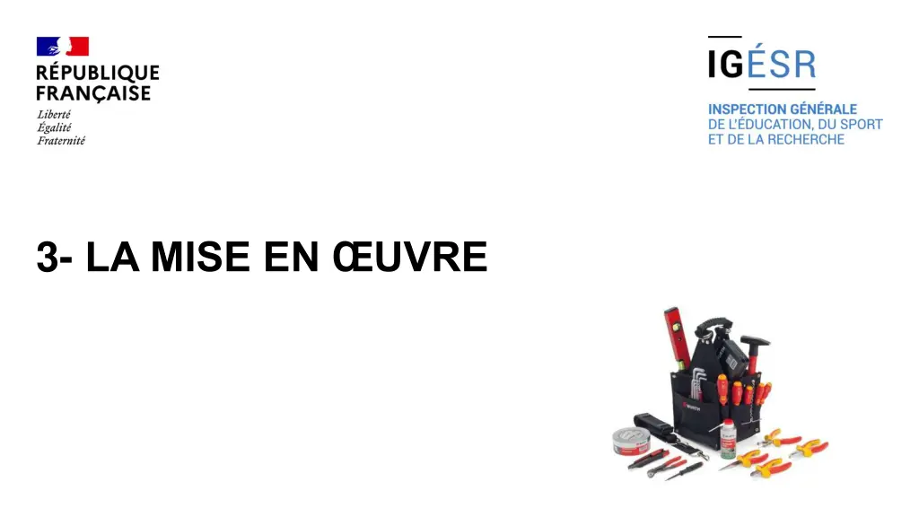3 la mise en uvre