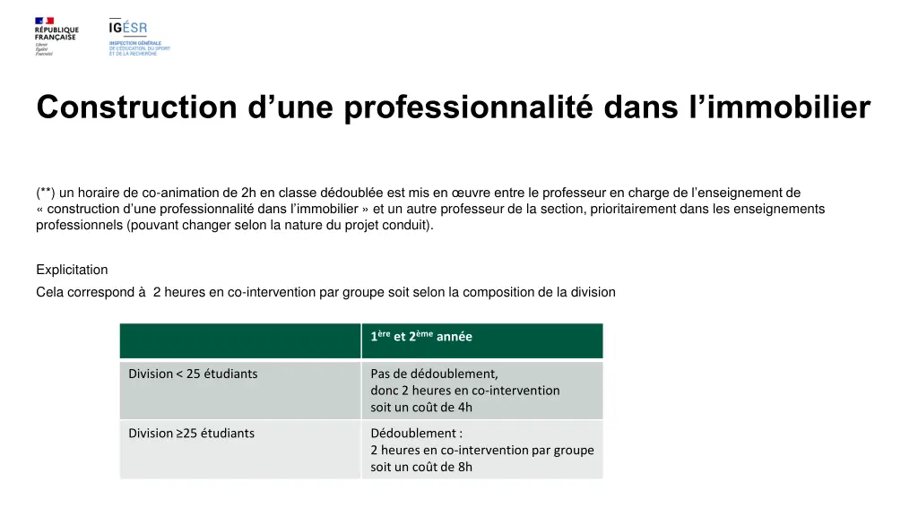 construction d une professionnalit dans