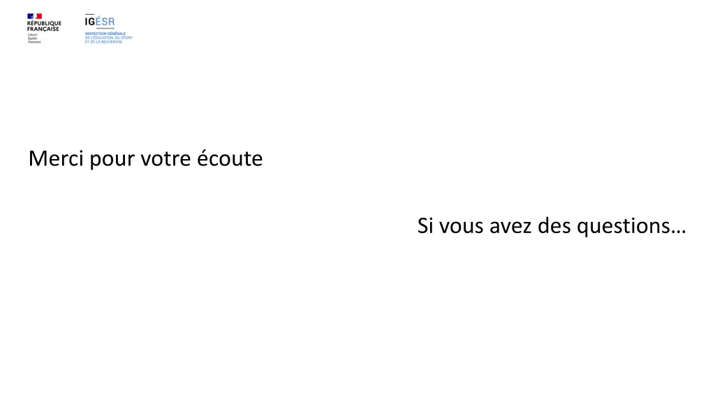 merci pour votre coute