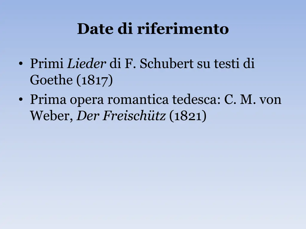 date di riferimento