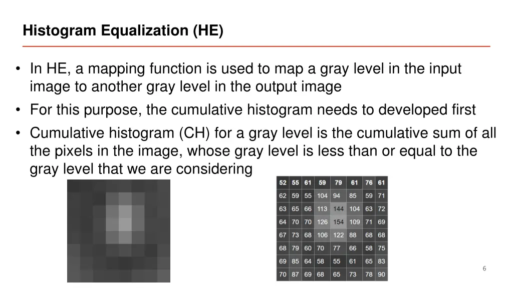 histogram equalization he