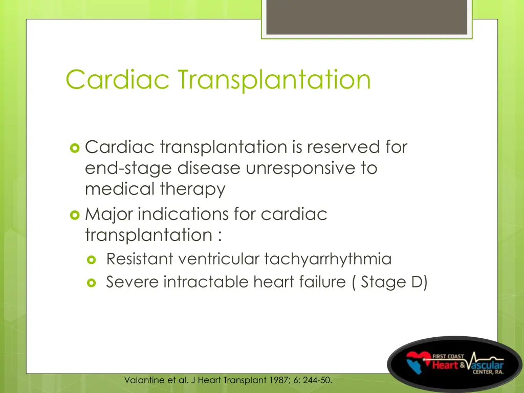 cardiac transplantation