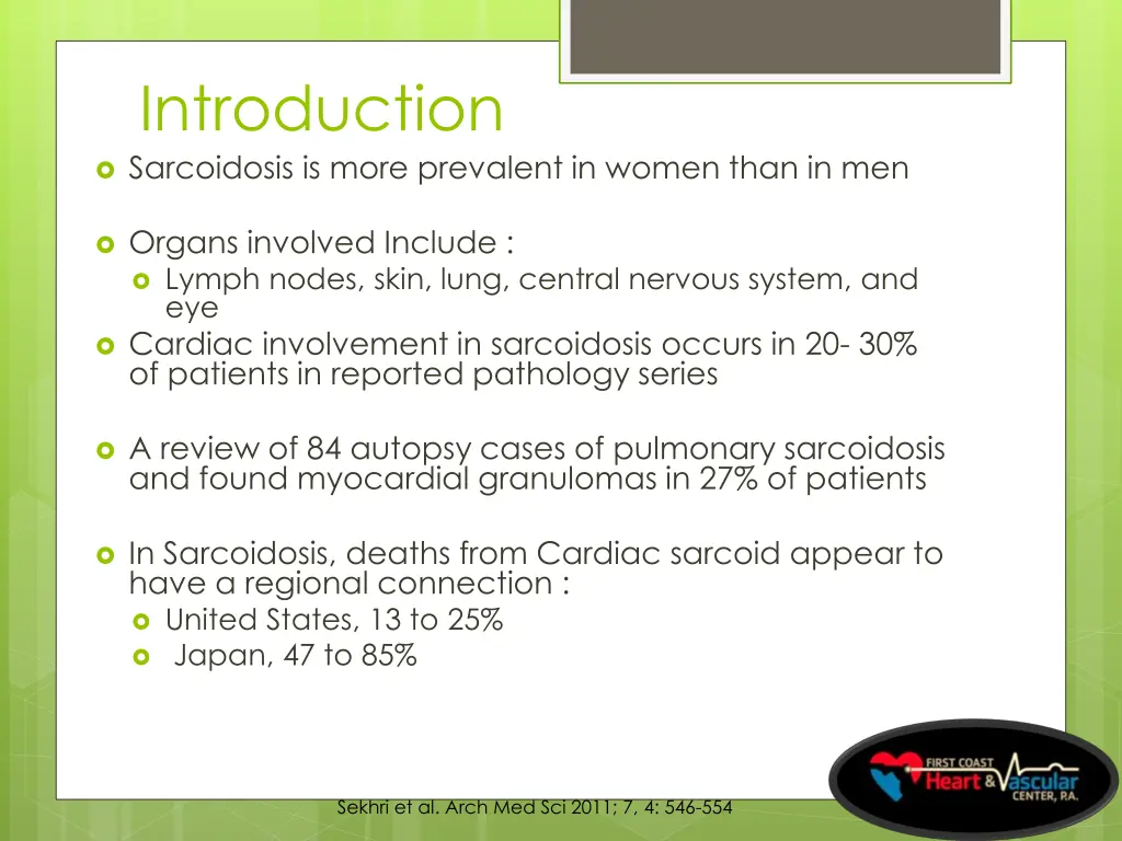 introduction sarcoidosis is more prevalent
