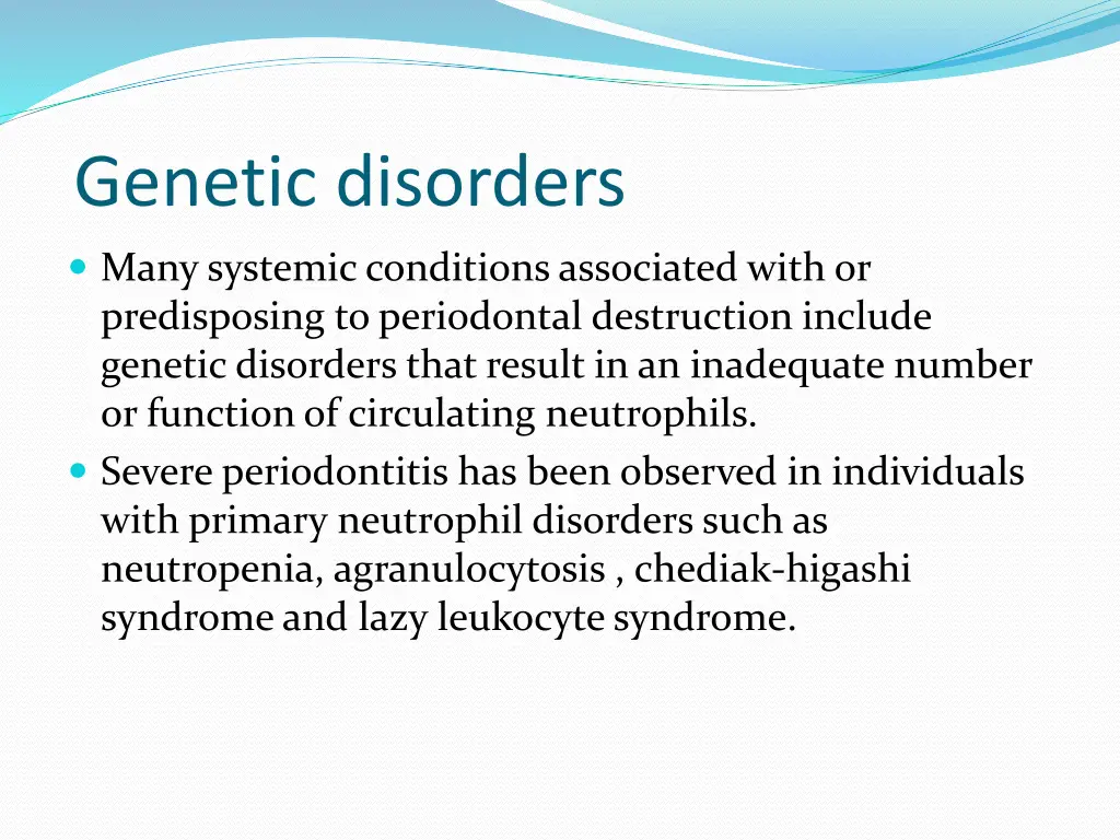 genetic disorders