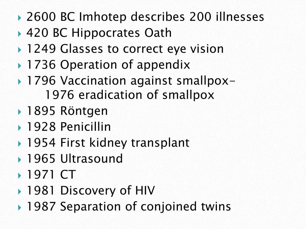 2600 bc imhotep describes 200 illnesses