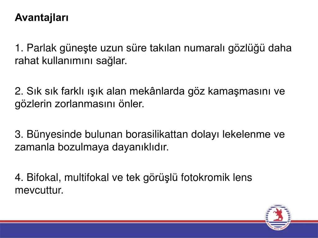 avantajlar