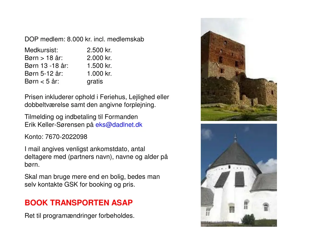 dop medlem 8 000 kr incl medlemskab