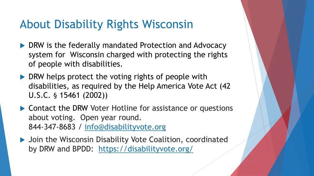about disability rights wisconsin