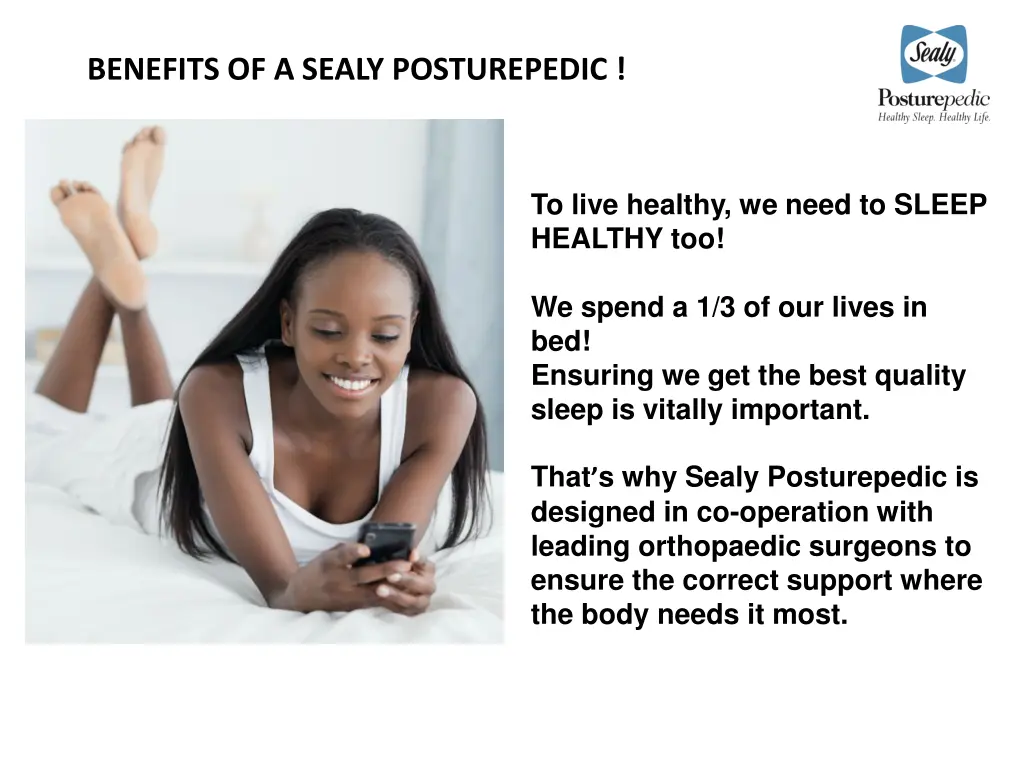 benefits of a sealy posturepedic
