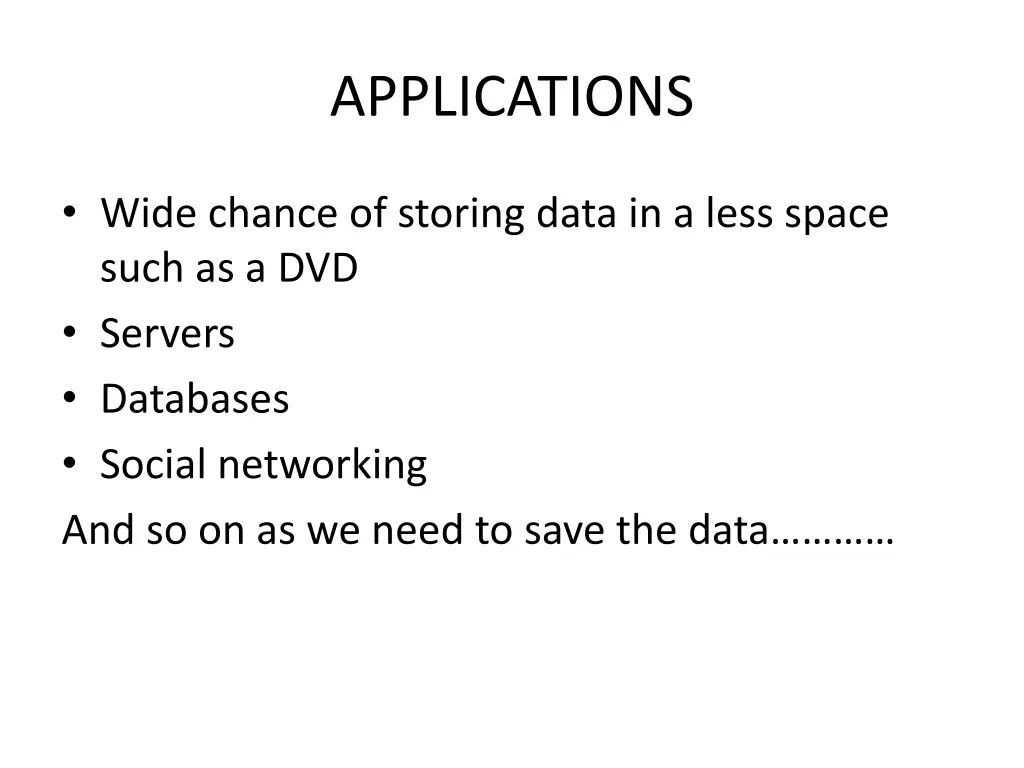 applications