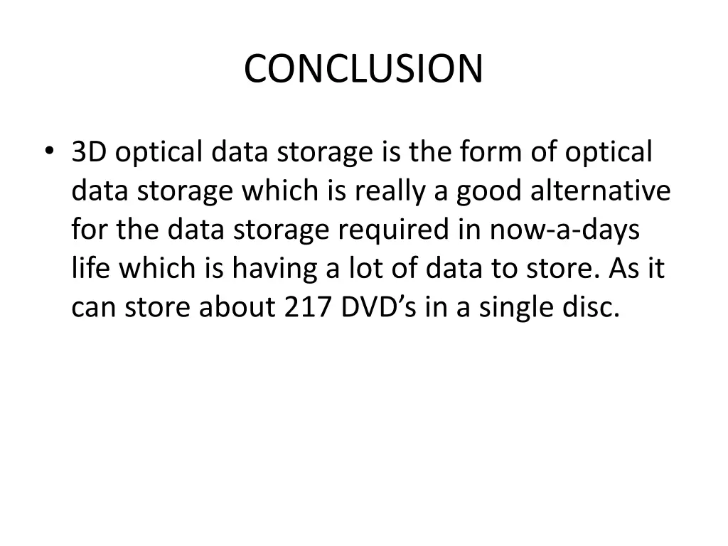 conclusion