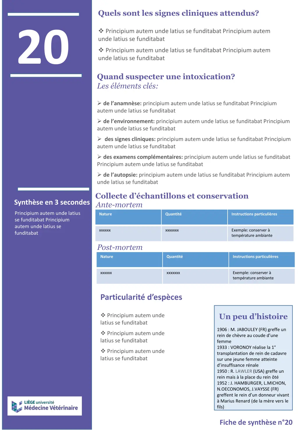 quels sont les signes cliniques attendus