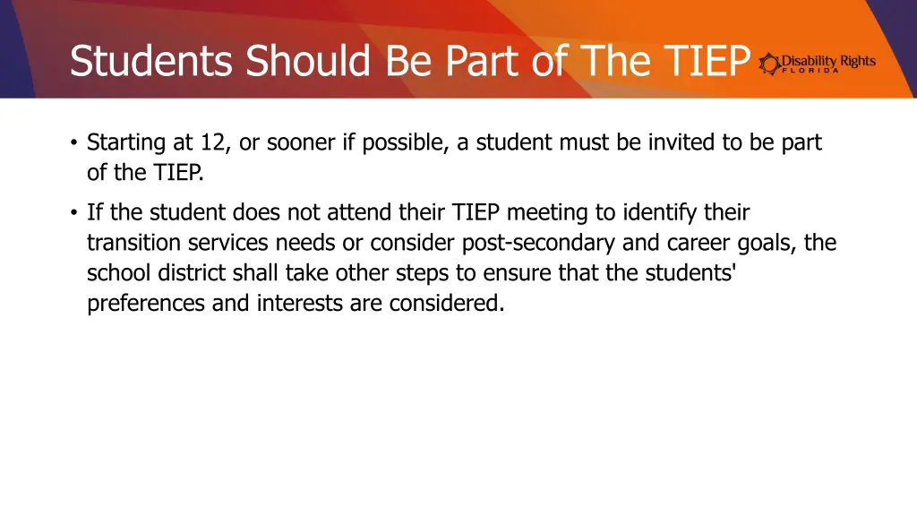 students should be part of the tiep