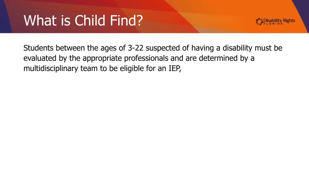 what is child find