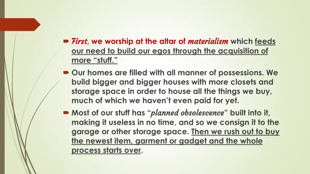 first first we worship at the altar