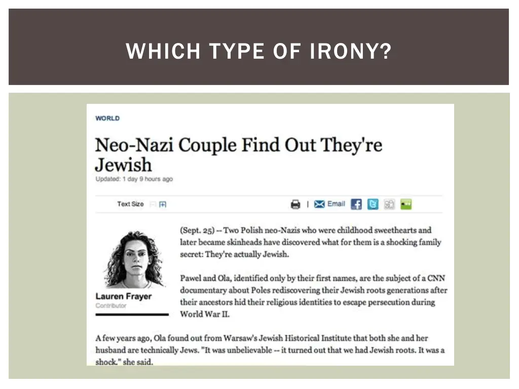 which type of irony