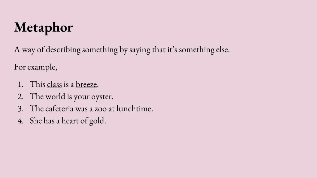 metaphor