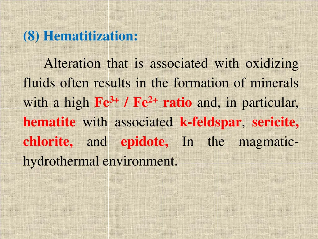 8 hematitization