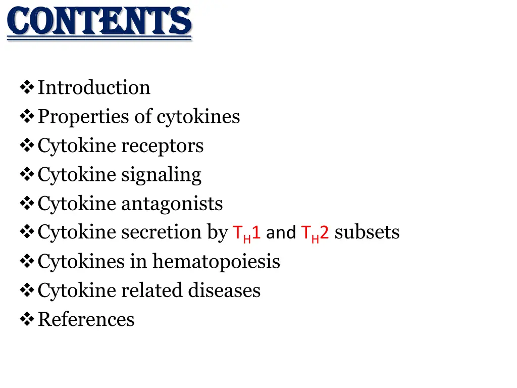 contents contents