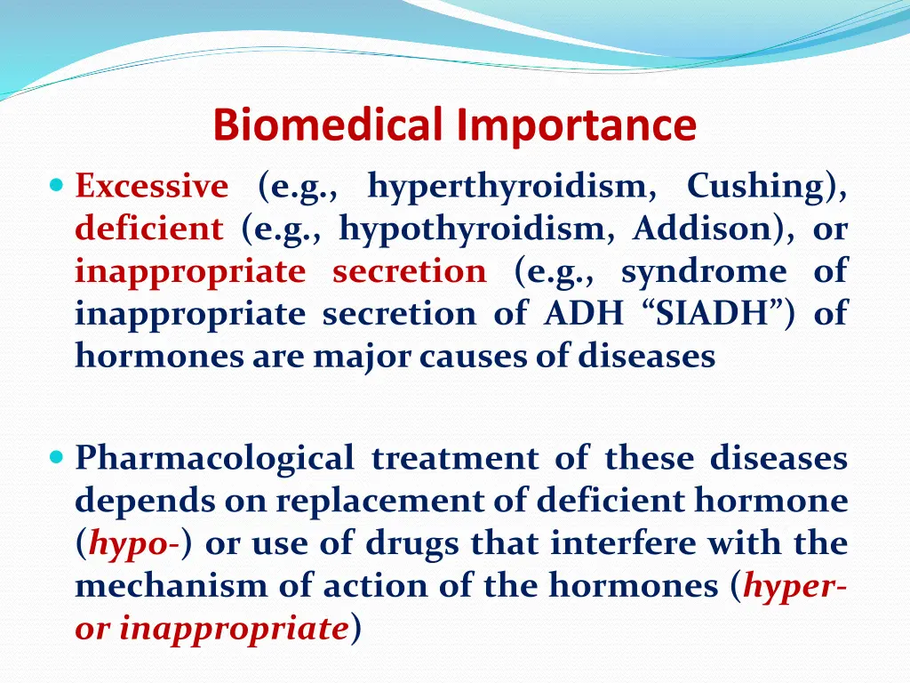 biomedical importance excessive