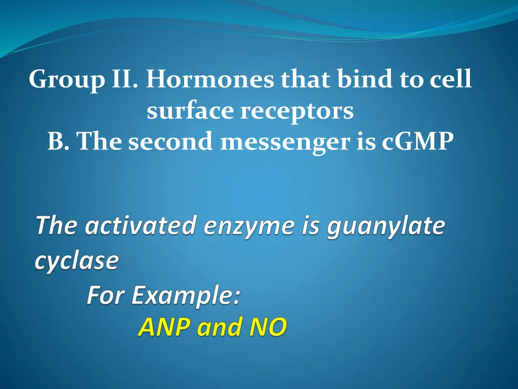 group ii hormones that bind to cell surface