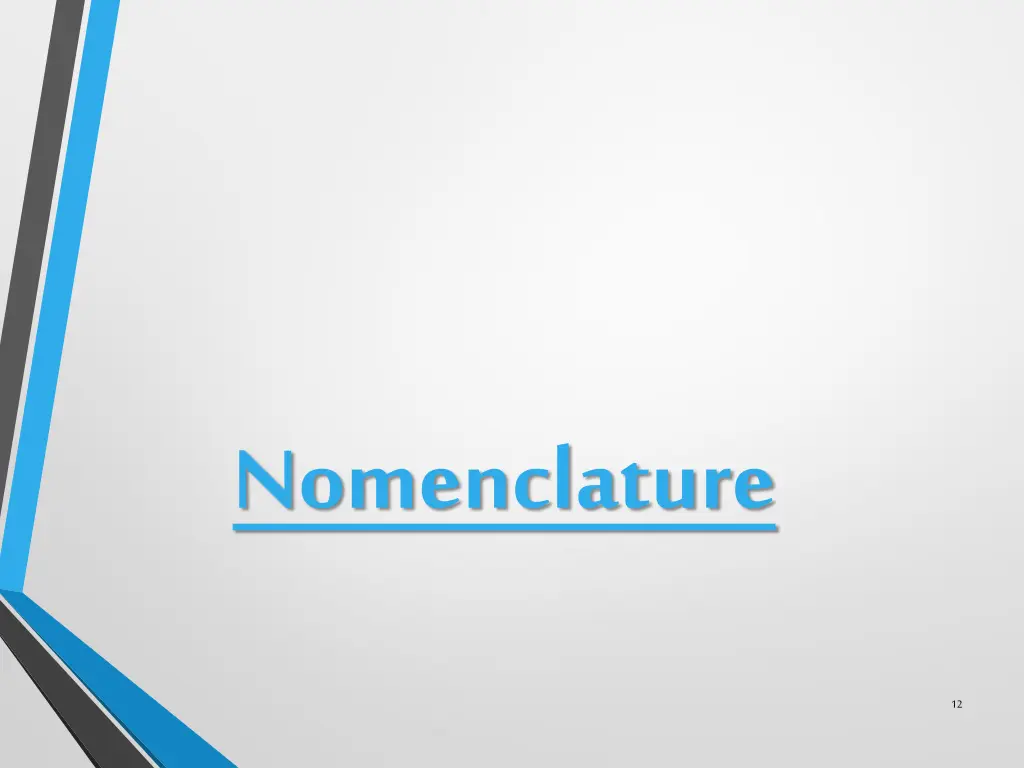nomenclature