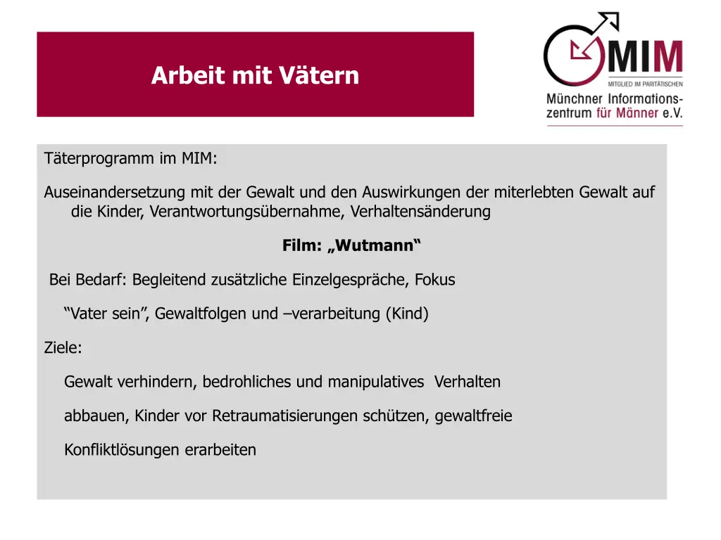 einschr nkungen der arbeit mit v tern