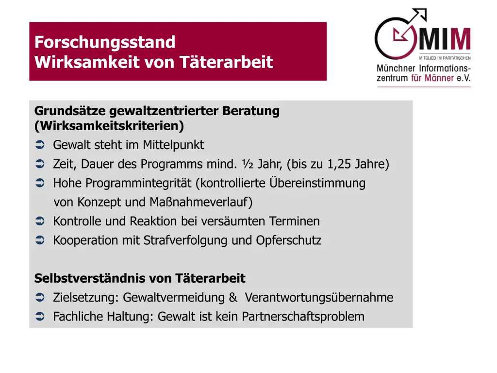 forschungsstand wirksamkeit von t terarbeit