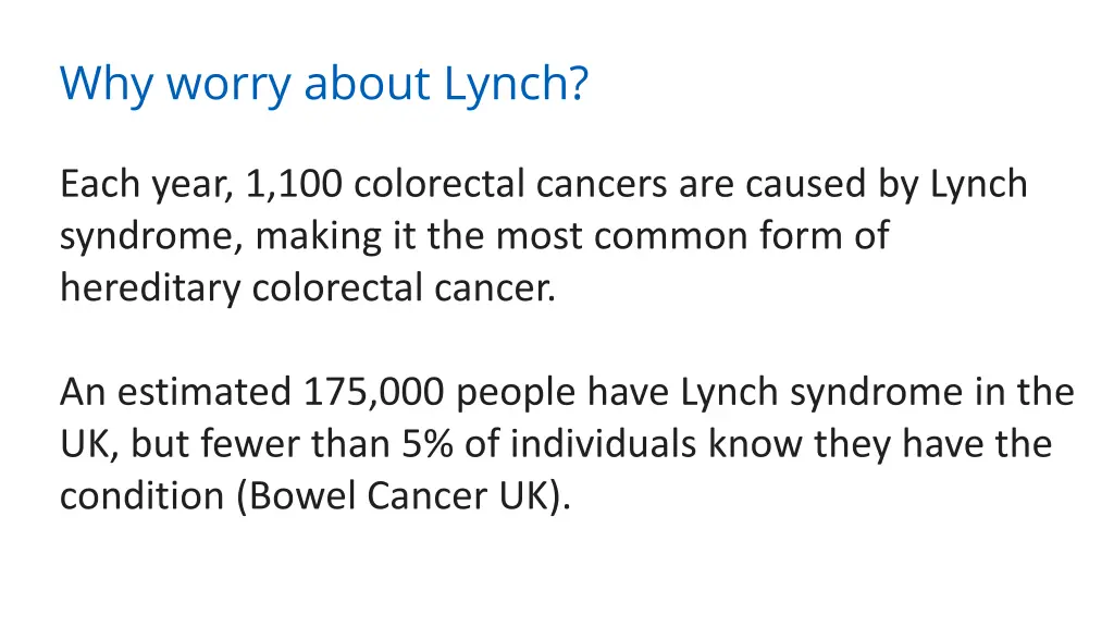 why worry about lynch