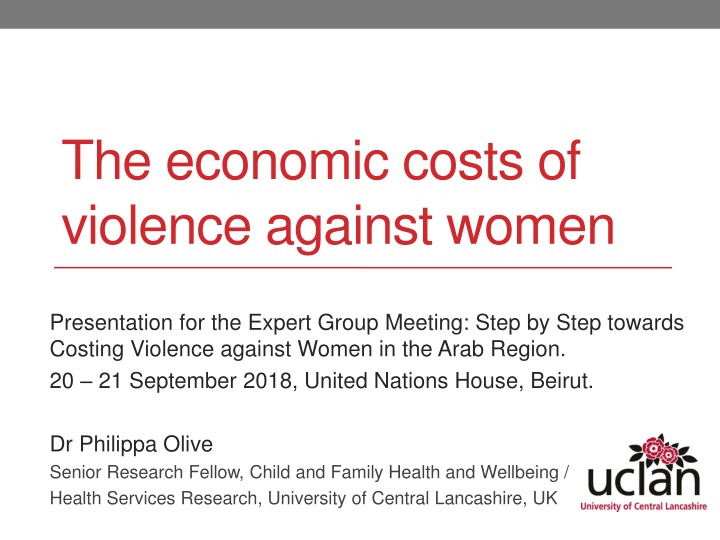 the economic costs of violence against women