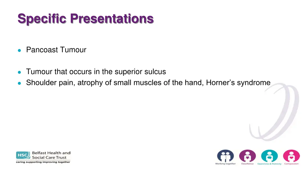 specific presentations 1