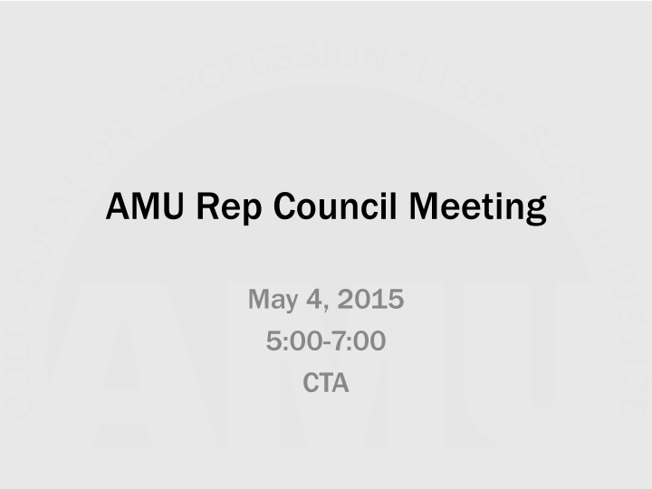 amu rep council meeting