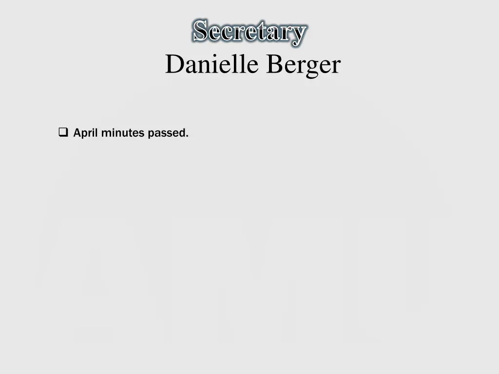secretary danielle berger