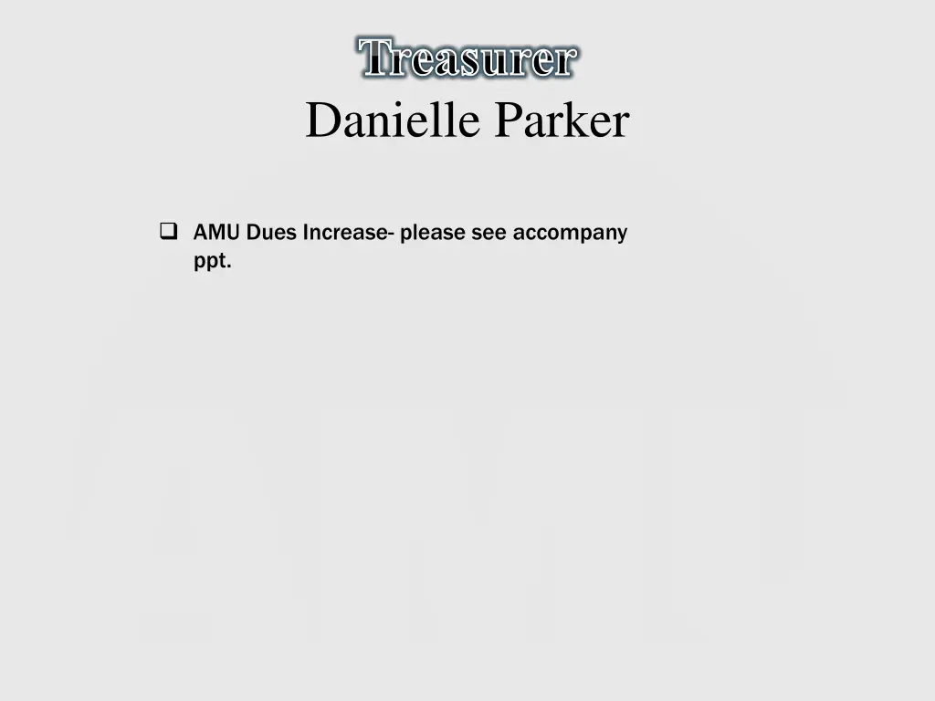 treasurer danielle parker