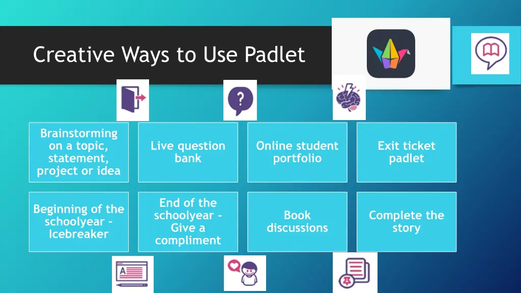 creative ways to use padlet