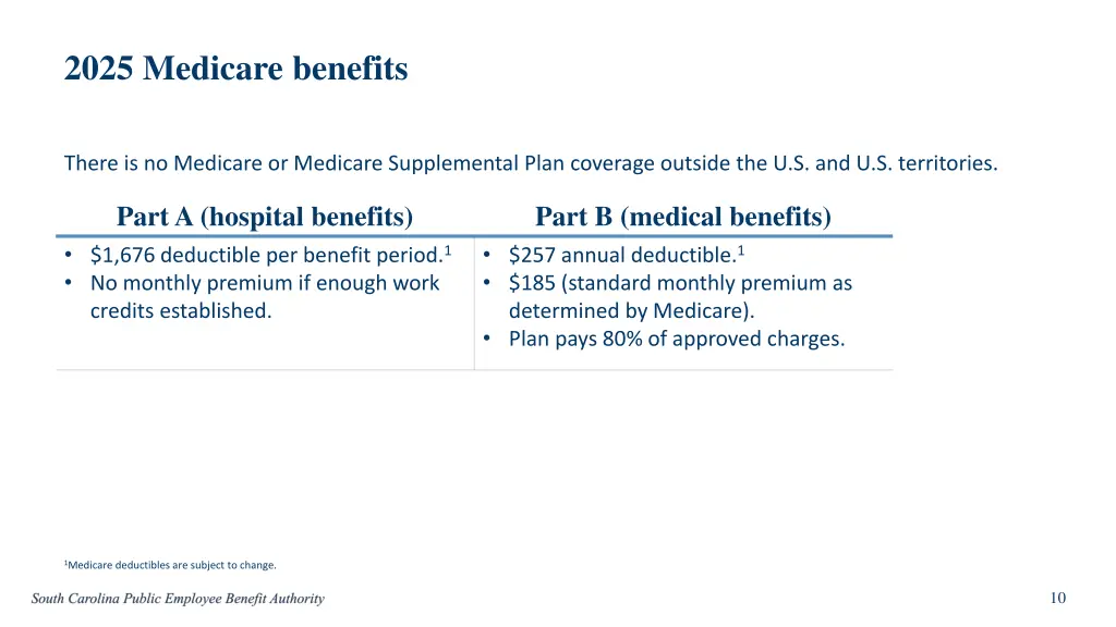 2025 medicare benefits