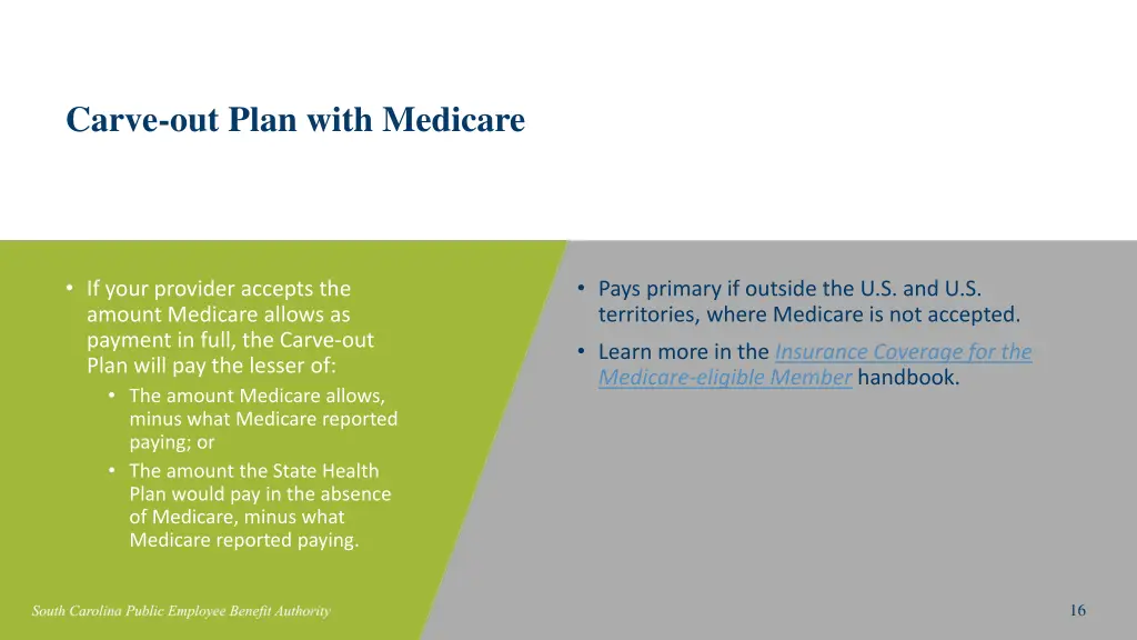 carve out plan with medicare