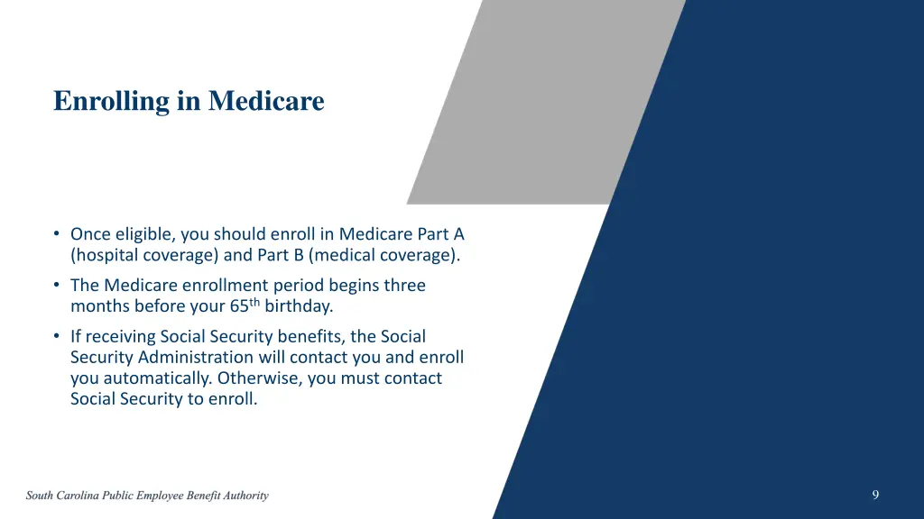 enrolling in medicare