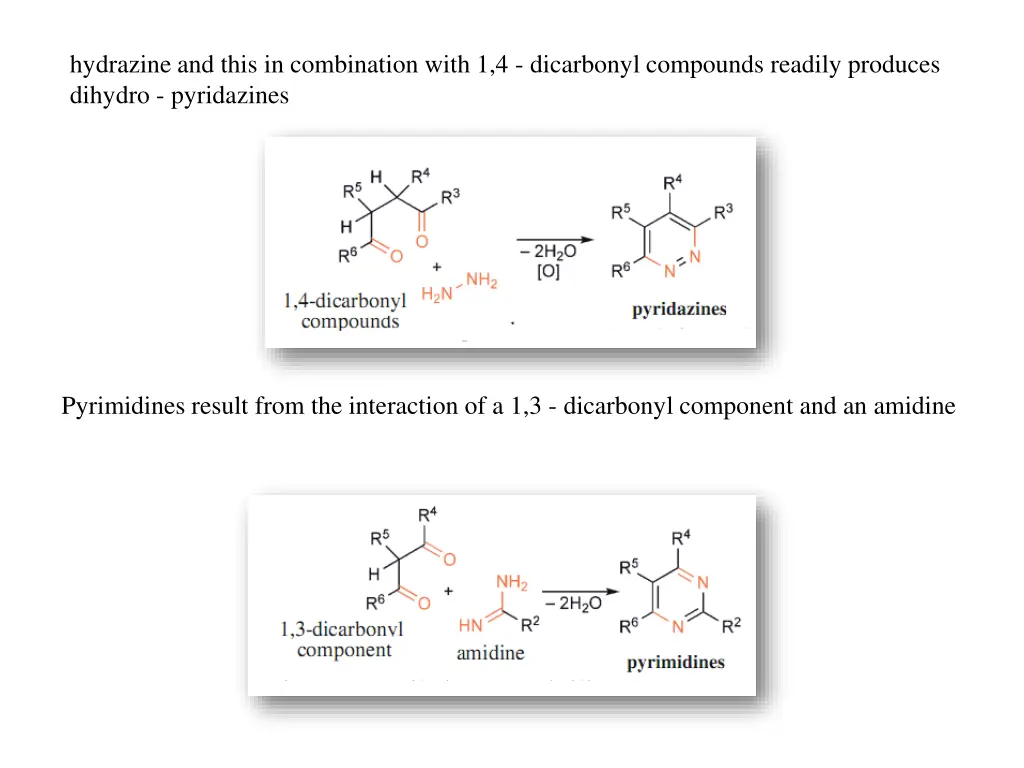 hydrazine and this in combination with
