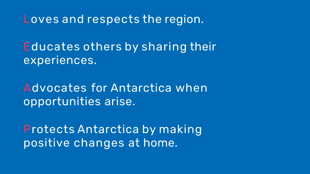 loves and respects the region 3