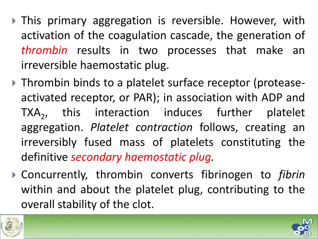 this primary aggregation is reversible however